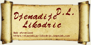 Đenadije Likodrić vizit kartica